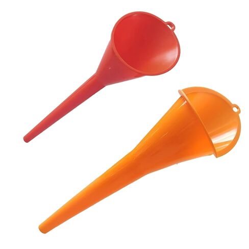 2PCS Oil Funnel, Multi-Function Thickened Anti-Aging Long Neck Filling Funnels, Universal Hands-Free Anti-Spill Filling Hoppers, for Filling Oils Gas Lubricants and Fluids (Blue) in Saudi Arabia