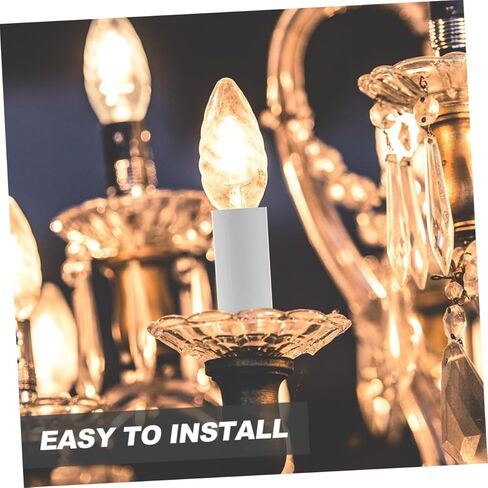 Uonlytech 15Pcs Hanging Lamp Sleeves Durable Metal Light Socket Covers for Candle Bulb Fixtures Easy to Install for Retro and European Style Lighting in Saudi Arabia