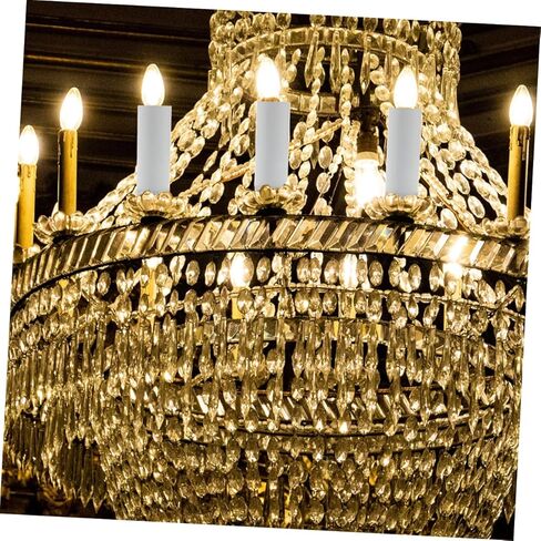 Uonlytech 15Pcs Hanging Lamp Sleeves Durable Metal Light Socket Covers for Candle Bulb Fixtures Easy to Install for Retro and European Style Lighting in Saudi Arabia