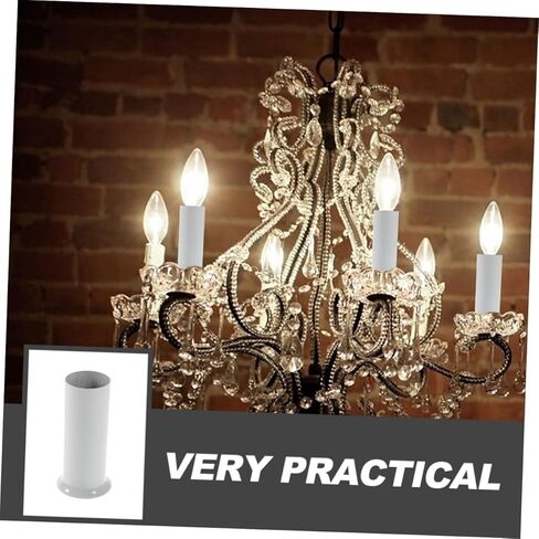 Uonlytech 15Pcs Hanging Lamp Sleeves Durable Metal Light Socket Covers for Candle Bulb Fixtures Easy to Install for Retro and European Style Lighting in Saudi Arabia