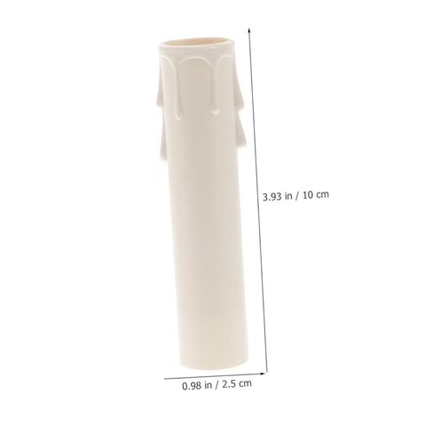 Happyyami 15pcs Chandelier Candle Sleeves Plastic Covers for Non-Electric Chandelier Votive Candle Holders Bulk in Saudi Arabia