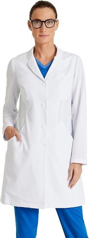 BARCO Grey's Anatomy Scrubs Signature - Penelope Lab Coat for Women, Professional Full-Length 4-Button Long Sleeve 35"- 37" in Saudi Arabia