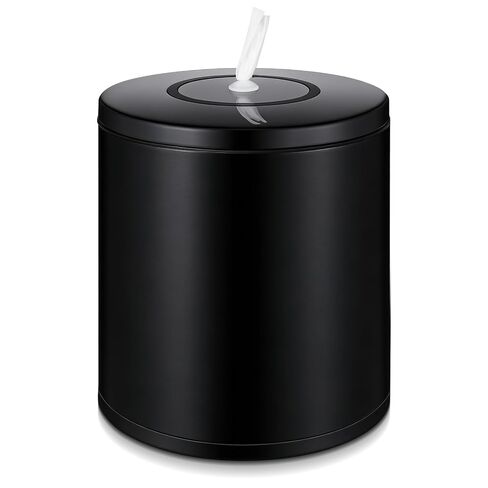 Tandefio Stainless Steel Countertop Wipe Dispenser Fits Wipes on Rolls 10 x 11.5 Inch Round Tissue Holder Refillable Tabletop Cylinder Container for Fitness Clubs Gym Schools Daycares in Saudi Arabia