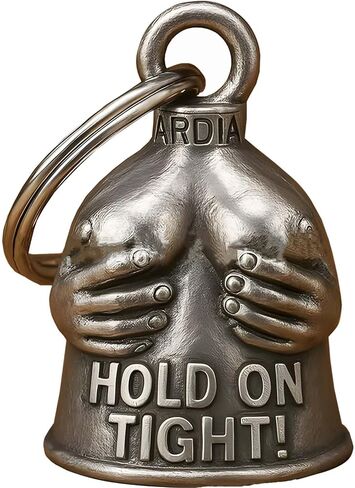Motorcycle Bell Keychain - Biker Good Luck Charm with Hanger, Metal Accessory for Riding, Car, Men Women Gift in Saudi Arabia