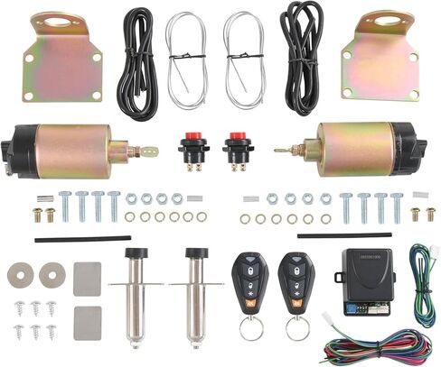 JDMSPEED New Street Rat Hot Rod Car Truck 85LB Shaved Door Handle Kit Replacement for 2 Doors Popper Solenoid in Saudi Arabia