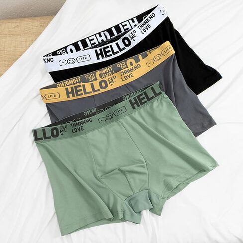 Men's Underwear Cotton Boxer Briefs, 7-Pack, Moisture Wicking Quick-Dry Cotton Underwear for Men Multipack in Kuwait