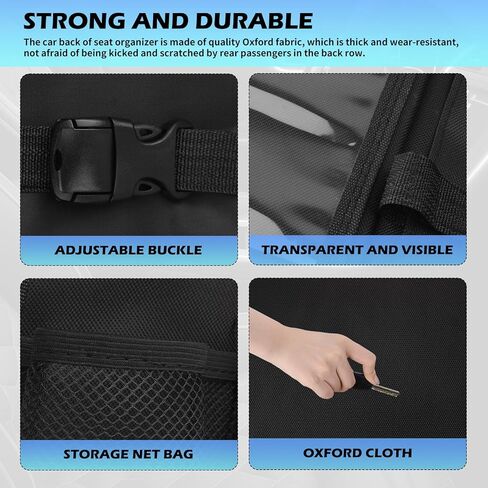 2026 Upgraded Backseat Car Organizer,Multifunctional Back Seat Car Organizer with Cars Tray & Cup Holder,Roadtrip Essentials Foldable Back of Seat Cars Organizers for Most Vehicles in Saudi Arabia