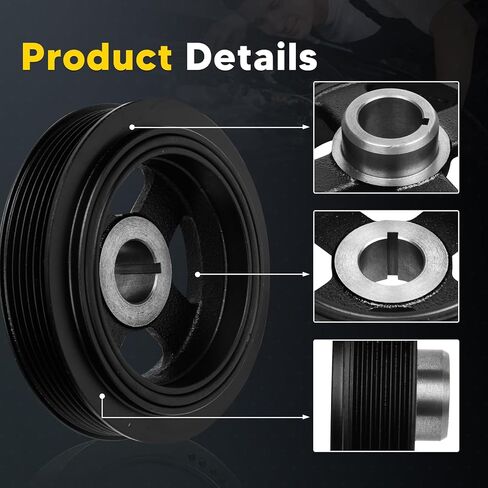 594-197 Engine Harmonic Balancer Crankshaft Pulley Fit for Chevrolet Prizm 98-02 & Pontiac Vibe 03-08 & Toyota Celica 00-05, Corolla 98-08, Matrix 03-08, MR2 Spyder 00-05, DOHC L4 1.8L in Saudi Arabia