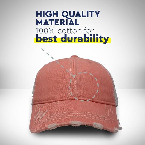 Ponytail Cap Women's Baseball Cap Embroidered Lacrosse Stick Mom Gold Embroidery Cotton in Saudi Arabia