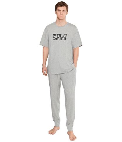 POLO RALPH LAUREN, Men's, Rib WB Pajama Joggers, Andover Heather, Medium in Saudi Arabia
