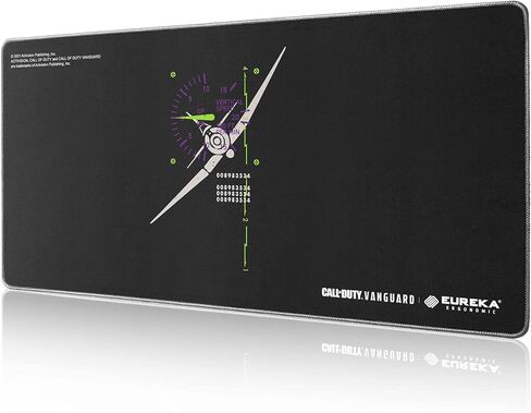 EUREKA ERGONOMIC & Call of Duty Vanguard Pacific Theater Gaming Mouse Pad, Extended XXL Large Black Home Office PC Computer Desk Accessories Keyboard Mousepad Mat w/Non-Slip Rubber Base Stitched Edge in Kuwait