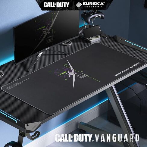 EUREKA ERGONOMIC & Call of Duty Vanguard Pacific Theater Gaming Mouse Pad, Extended XXL Large Black Home Office PC Computer Desk Accessories Keyboard Mousepad Mat w/Non-Slip Rubber Base Stitched Edge in Kuwait