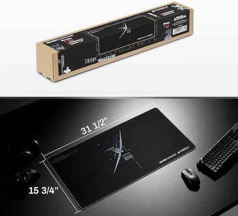 EUREKA ERGONOMIC & Call of Duty Vanguard Pacific Theater Gaming Mouse Pad, Extended XXL Large Black Home Office PC Computer Desk Accessories Keyboard Mousepad Mat w/Non-Slip Rubber Base Stitched Edge in Kuwait
