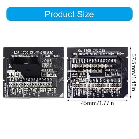 جهاز اختبار مقبس وحدة المعالجة المركزية LGA1700 لسطح المكتب محلل تشخيصي تحميل الدمى حمولة وهمية مع مؤشرات LED للوحات الأم in Kuwait