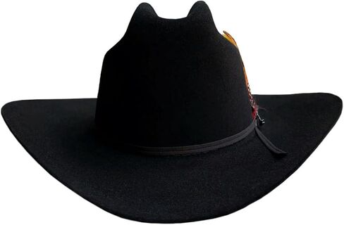 قبعات Stetson 6X مسبقة الصنع باللون الأسود مقاس 4 بوصات قبعة رعاة البقر باللون الأسود مقاس 4 بوصة باللون الأسود 75/8 in Saudi Arabia