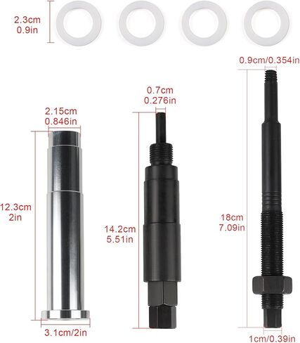 Broken Spark Plug Extractor Tool Kit Compatible with Ford Triton 5.4L 3-Valve Engines, Extractor Kit for Damaged Spark Plugs 65600 (Black) in Kuwait