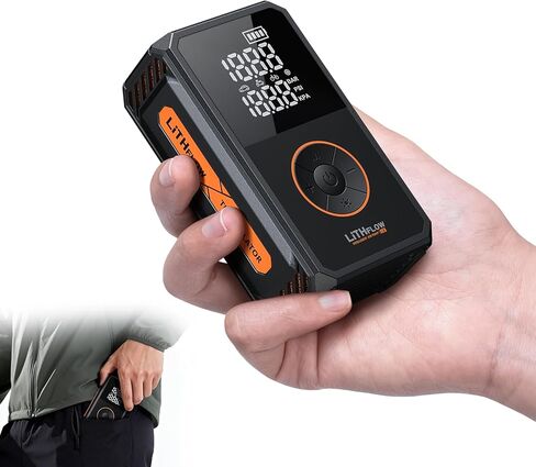 Tire Inflator Portable Air Compressor, Cordless Mini Bike Pump Kit with Large Display Screen, 1 Min Faster Inflation with LED light, 150PSI Portable Air Pump for Cars,Bike,Ball in Saudi Arabia