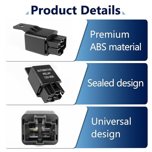 3 قطع FLS821 مرحل يناسب مكيف هواء السيارات ومصباح الضباب، 4 دبوس 12 فولت 40 أمبير مرحل عالي التحمل in Kuwait