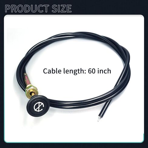 كابل خنق 290-610 متوافق مع جزازات Bad Boy Zero-Turn CZT، CZT Elite، MZ، Magnum، Maverick، Outlaw، ZT وZT Elite Zero-Turn Mowers يستبدل 054-8017-00 in Kuwait