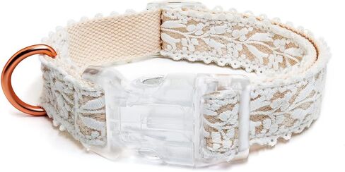 Dog Collar and Leash Set, Cotton Lace Handmade 4-5 FT Adjustable Comfortable Unique Collars and Leashes for Small Medium Large Dogs in Kuwait