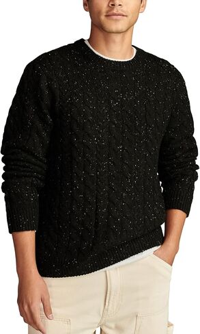 Lucky Brand Men's Cable Crew Neck Sweater in Saudi Arabia
