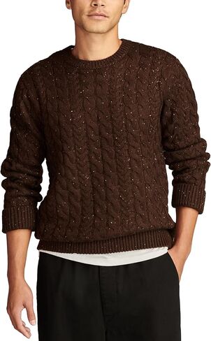 Lucky Brand Men's Cable Crew Neck Sweater in Saudi Arabia