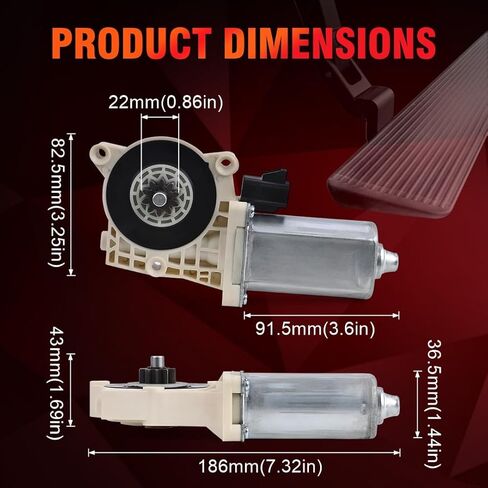 80-03129-90 Electric Side Step Motor, Compatible with Ford F150, Super Duty, GM, Hummer Dodge Electric Steps, Replacement for AMP Research Step Running Board Motor, A10049-113 in Saudi Arabia
