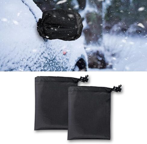 2PCS Side Mirror Covers, Side Mirror Protector, Waterproof Snow Mirror Cover Protects from Ice Snow Frost Dew Rain Bird Poop, Auto Rearview Protection Cover Exterior Accessories for Car SUV in Saudi Arabia