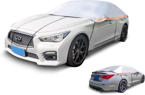 J&J Heavy-Duty Windshield Snow Cover,Half car Cover - Frost Guard Windshield Cover for ice and Snow That Won't Blow Away, All Weather,Easy to Put on car Accessories,car Cover(SUV) in Saudi Arabia