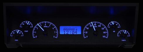 Dakota Digital 77 - 90 Chevy Impala / Caprice VHX Analog Dash System Black Alloy Blue VHX-77C-CAP-K-B in Saudi Arabia