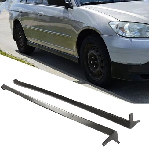 Side Skirts Extension Fit for H0NDA Civic 2001-2005 Coupe Sedan 2Dr / 4Dr RS Style in Saudi Arabia