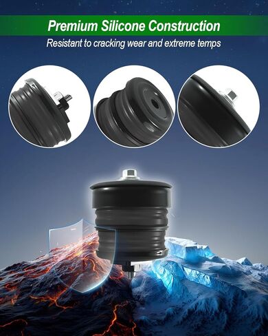 Silicone Body Mount Bushings Bolt Kit Fit for Ford F250 F350 Crew Cab 2008-2016 Replace W715132S439K 2L1Z78101C58AA W712879S439, 8 Pcs Black in Saudi Arabia