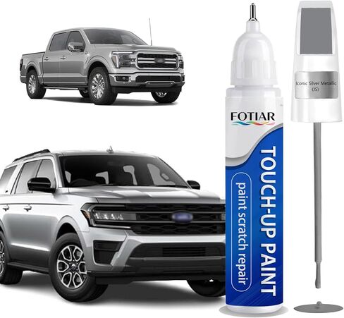 طلاء متفحم رمادي معدني M7 يعمل باللمس لسيارة Ford- طقم تصليح الخدوش المطابق تمامًا 2 في 1 قلم طلاء السيارة الفاخر للرقائق والنكات in Kuwait