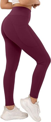 Women's Sports Leggings with Pockets Women's Yoga Pants Tummy-Control Shaping Leggings High-Waisted Yoga Pants in Saudi Arabia