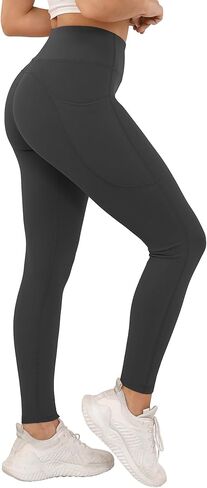 Women's Sports Leggings with Pockets Women's Yoga Pants Tummy-Control Shaping Leggings High-Waisted Yoga Pants in Saudi Arabia