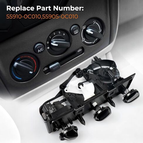 مفتاح التحكم في المناخ لسخان مكيف الهواء متوافق مع Toyota Tundra 2000 2001 2002 2003 2004 2005 2006 3.4L 4.0L V6 4.7L V8 HVAC وحدة التحكم في المناخ لوحة التحكم في المناخ تحل محل 55910-0C010 55905-0C010 in Saudi Arabia