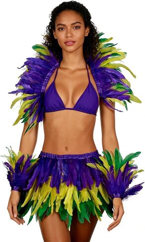 Mardi Gras Feather Costume Set in Saudi Arabia