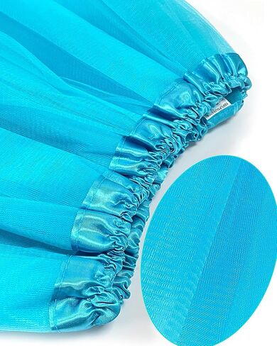 مجموعة إكسسوارات أزياء توتو زرقاء للنساء من 6 قطع مع تنورة توتو مخططة وجوارب عالية وأكمام ونظارات وقلادة رأس مشعرة لحفلات الهالوين in Kuwait