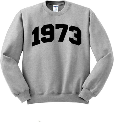 TeesAndTankYou 1973 College Style Sweatshirt Unisex in Saudi Arabia