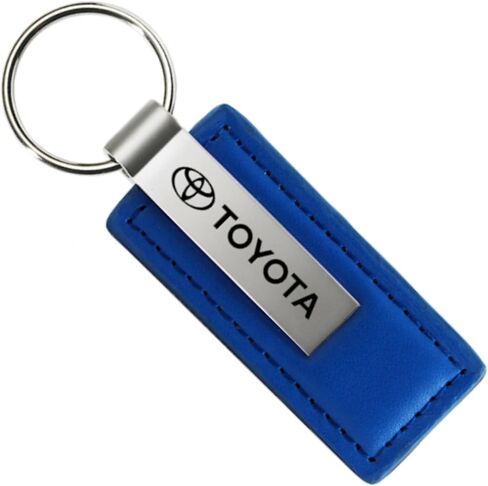 AU-TOMOTIVE GOLD, INC. Officially Licensed Blue Leather Key Fob for Toyota in Saudi Arabia