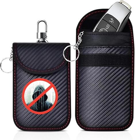 Faraday Key Fob Pouch, RFID Signal Blocking Faraday Bag for Car Keys, Anti-Theft Protector, Signal Blocker Case, RFID Shielded Key Holder in Saudi Arabia