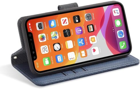 SafeSleeve EMF Blocker للهاتف الخلوي، حافظة جلدية قابلة للفصل لهاتف iPhone 17 Pro Max - أزرق داكن in Kuwait