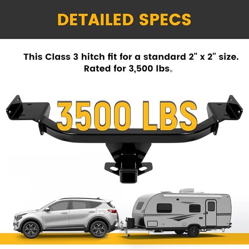 KUAFU Class 3 Trailer Hitch Compatible with 2017-2022 Kia Sportage 2 Inch Towing Hitch Receiver in Saudi Arabia