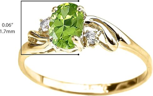 ذهب أصفر 10 قيراط مكعب زركونيا على شكل بيضاوي من الذهب الأصفر مع خاتم دائري من التوباز الأبيض مكون من 3 أحجار in Kuwait