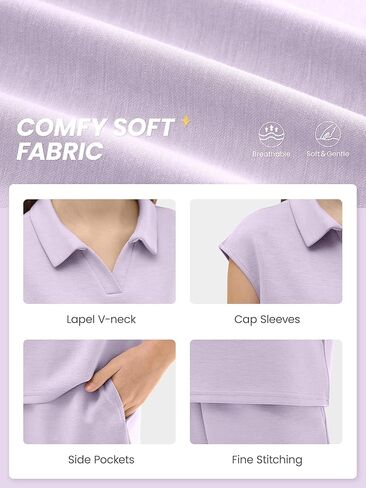 XMWEALTHY Girls Two Piece Set Casual Summer Outfits Cap Sleeve Tshirt and Drawstring Shorts with Pockets School Girls Clothes in Saudi Arabia