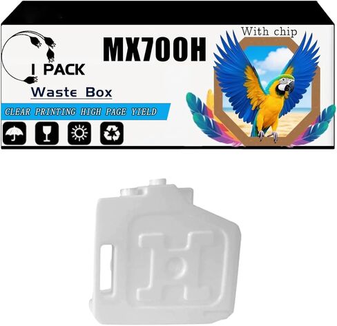 صندوق نفايات MX700HB MX-700HB متوافق مع طابعات Sharp MX-7590N MX7090N MX8081 MX8090N BP-70M75 BP-70M90، عالية الإنتاجية 100000 صفحة وضوح طباعة قوي (عبوتان باللون الأسود) in Saudi Arabia
