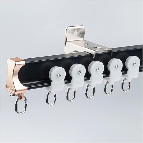 Heavy Duty Flexible Ceiling Curtain Track System - 300-800cm (8m/26ft) Wall Mount Sliding Door Rail for Living Room, Bedroom, Laundry Room - White Color in Saudi Arabia