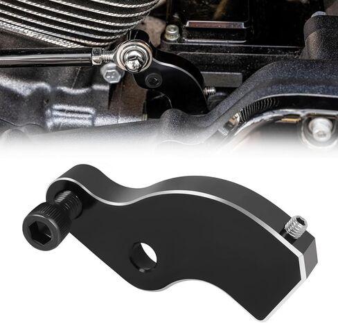 استبدال مساعد التحول المحايد للدراجات النارية لـ 2018-2025 Harley Touring Road Glide، Road King، Tri Glide Ultra، Street Glide وSoftail Auxiliary Bracket Mount 20% أسهل في التحول (فضي) in Kuwait