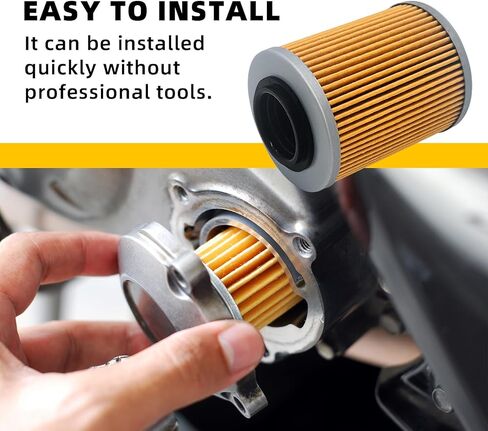 420256188 Oil Filter & O-Ring Fits CFMOTO Cforce Zforce Uforce 400 500 600 800 900 950 1000 UTV ATV, and Can-Am Outlander Renegade, Replaces 0800-011300-00030, 0800-011300-0004, 711256188 (3 PCS) in Kuwait