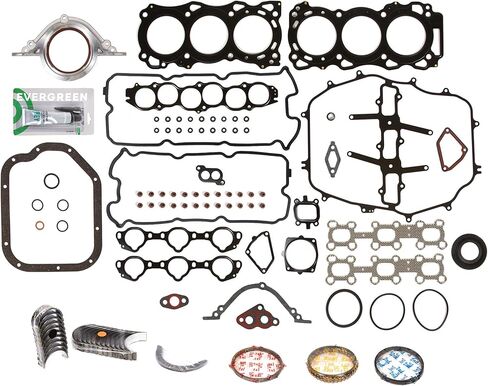 Evergreen SA-9761228223-4 Full Gasket Set Bearings Rings Compatible With/For 03-04 Nissan 350Z Infiniti G35 FX35 3.5L in Saudi Arabia
